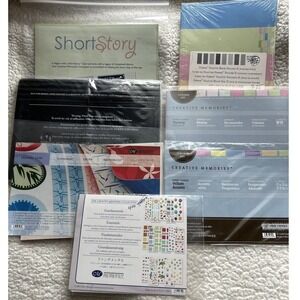 Lot 7 Creative Memories Scrapbook Stickers, Photo Mats, Card,File Folder, Vellum